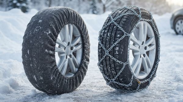 Les meilleures options pour les pneus 215 55 R17 : chaînes ou chaussettes ?